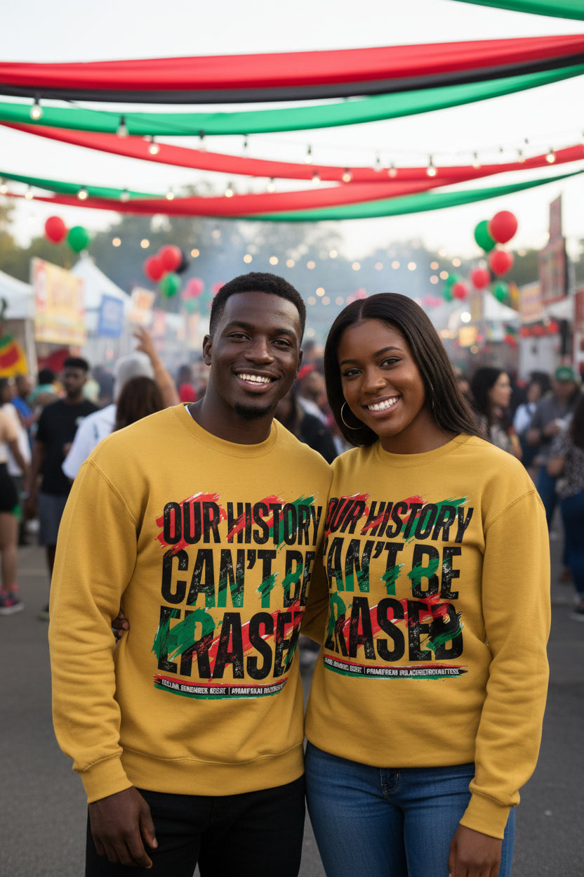 Our History cant be erased graphic shirt