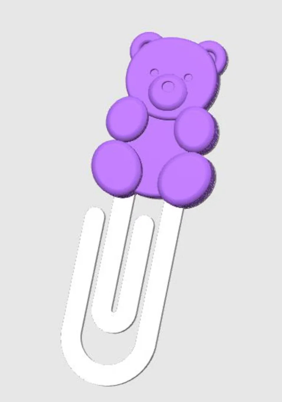 Gummie Bear style Bookmark- Purple