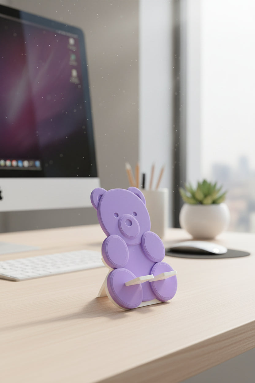 Gummie Bear style phone holder- Purple