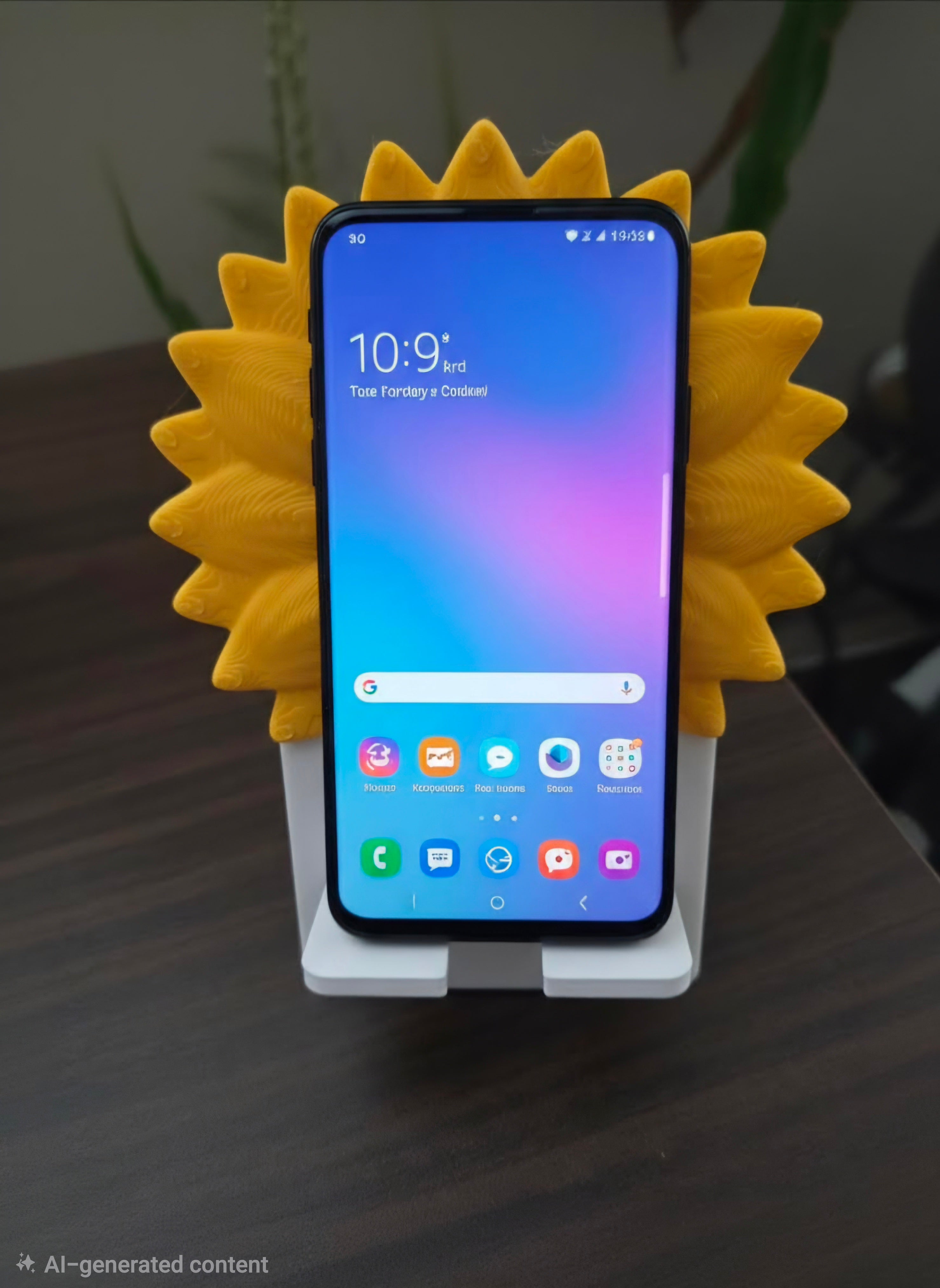 Sunflower style phone holder