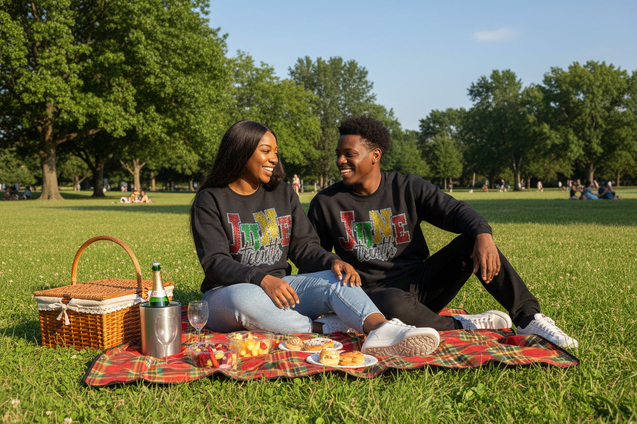 Juneteenth spangle graphic shirt