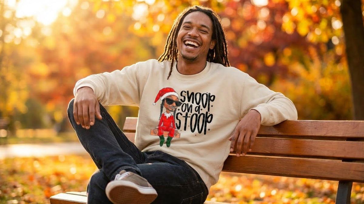 Christmas Snoop on a Stoop Graphic Shirt