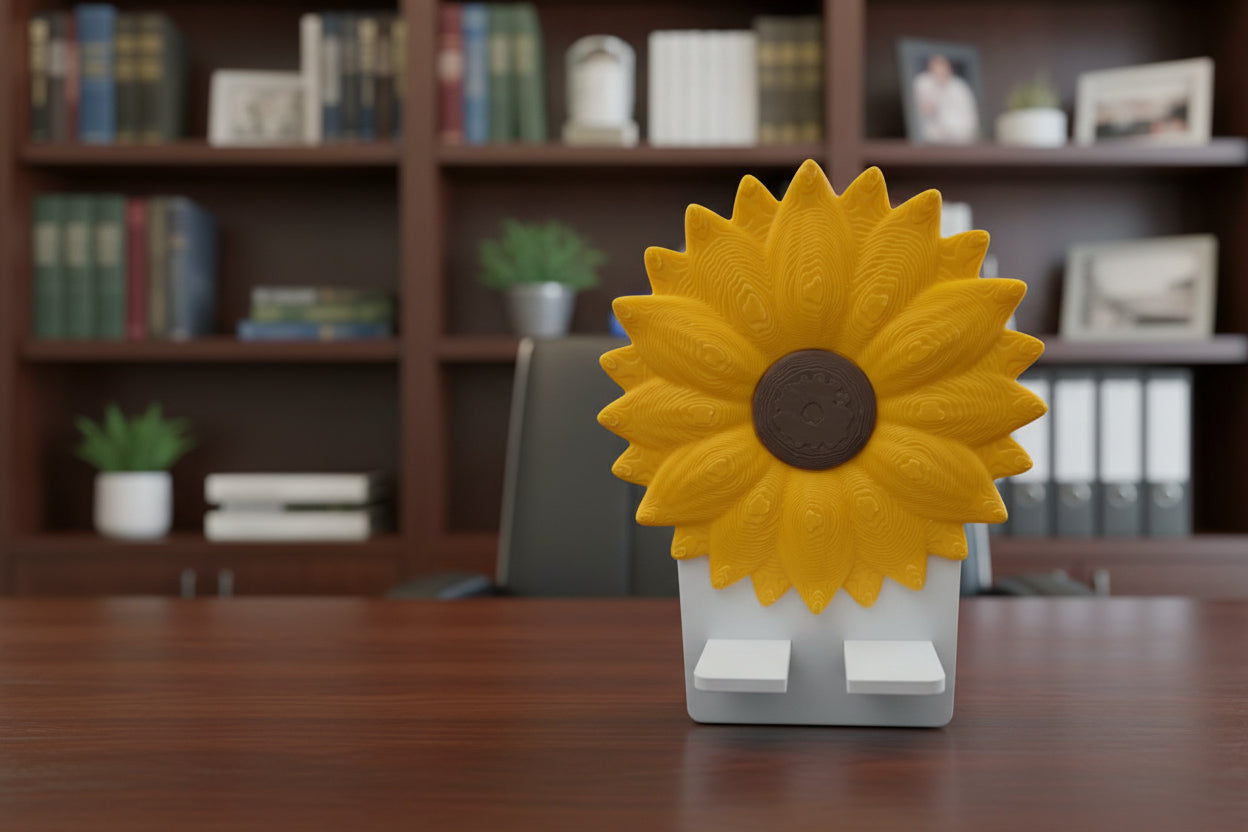 Sunflower style phone holder