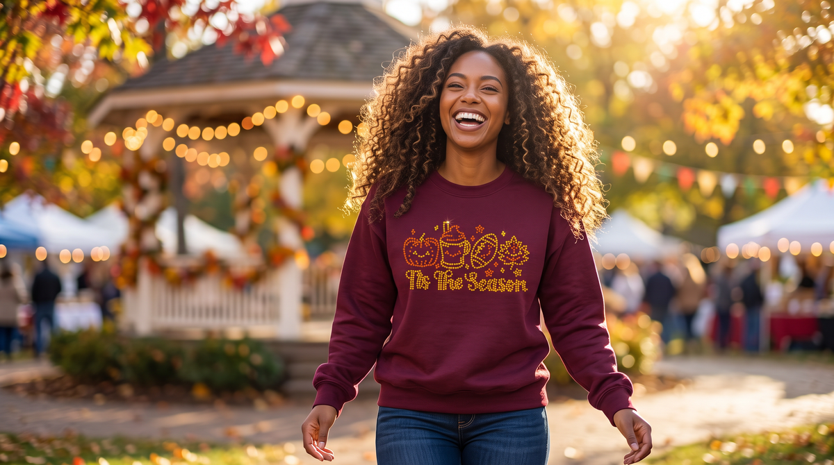 Tis the Season! Rhinestone Graphic Shirt