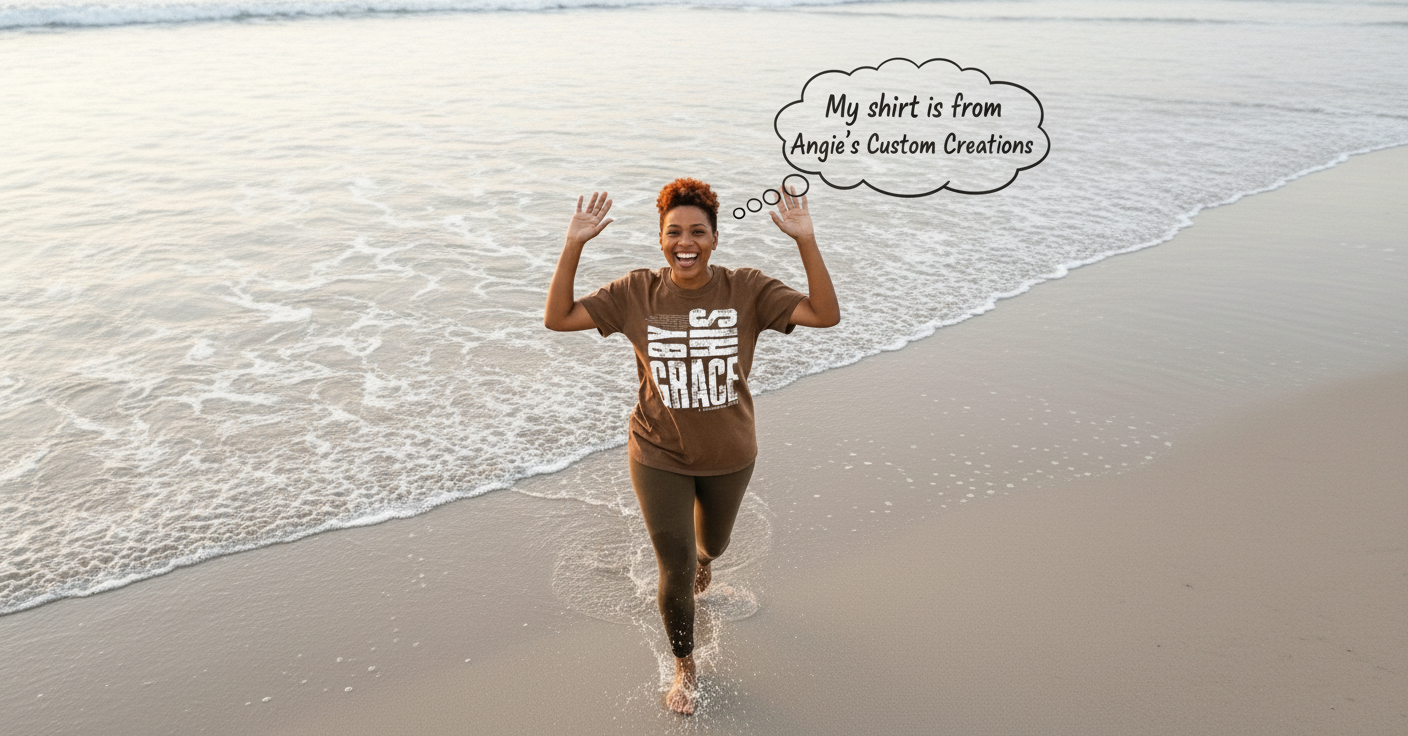 inspirational t-shirt By His Grace Graphic shirt (Copy) Angie's Custom Creations