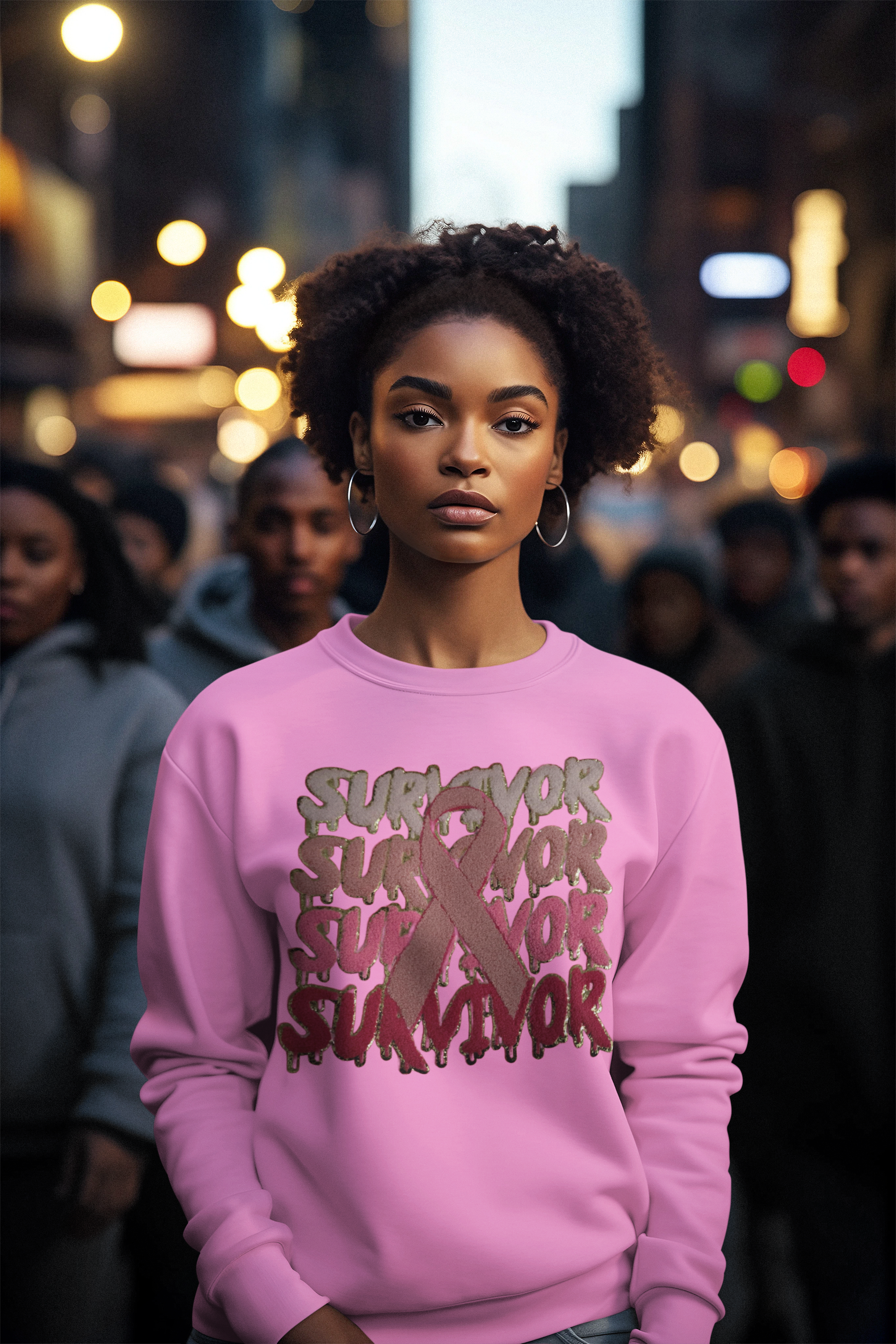 embroidered patch I'm A Survivor! Graphic Patch - Angie's Custom Creations