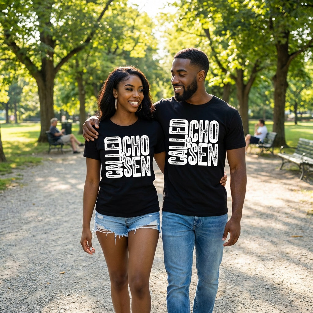Called and Chosen Distressed Graphic shirt