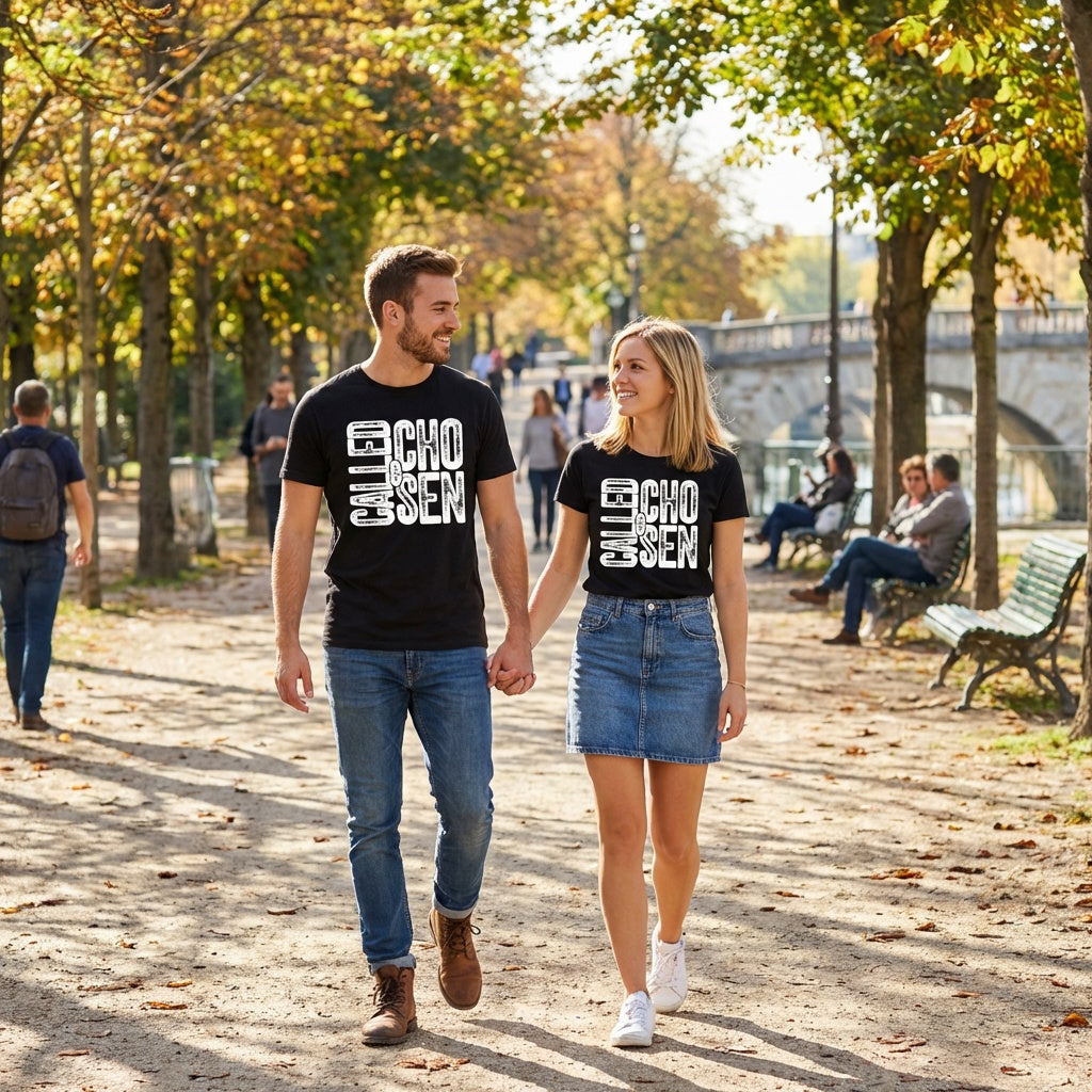 Called and Chosen Distressed Graphic shirt