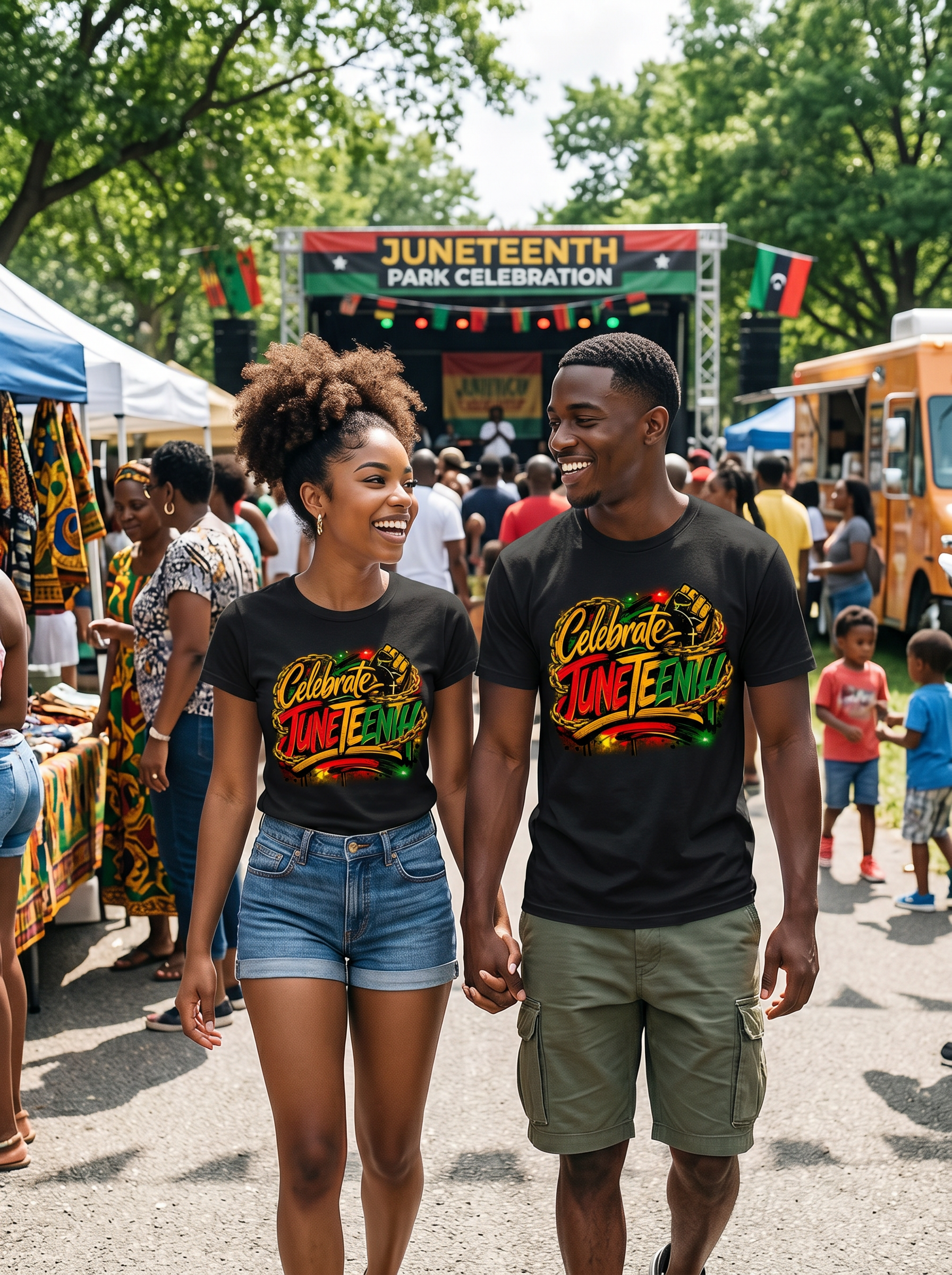 Celebrate Juneteenth graphic shirt