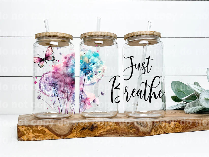 Just ... Breathe tumbler - Angie's Custom Creations