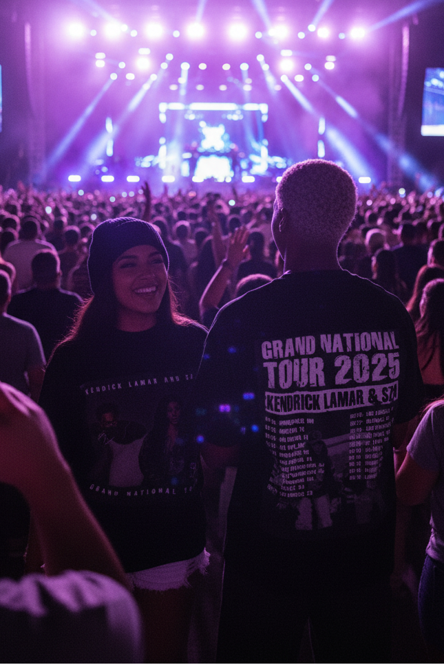 Lamar and SZA Grand Tour graphic shirt