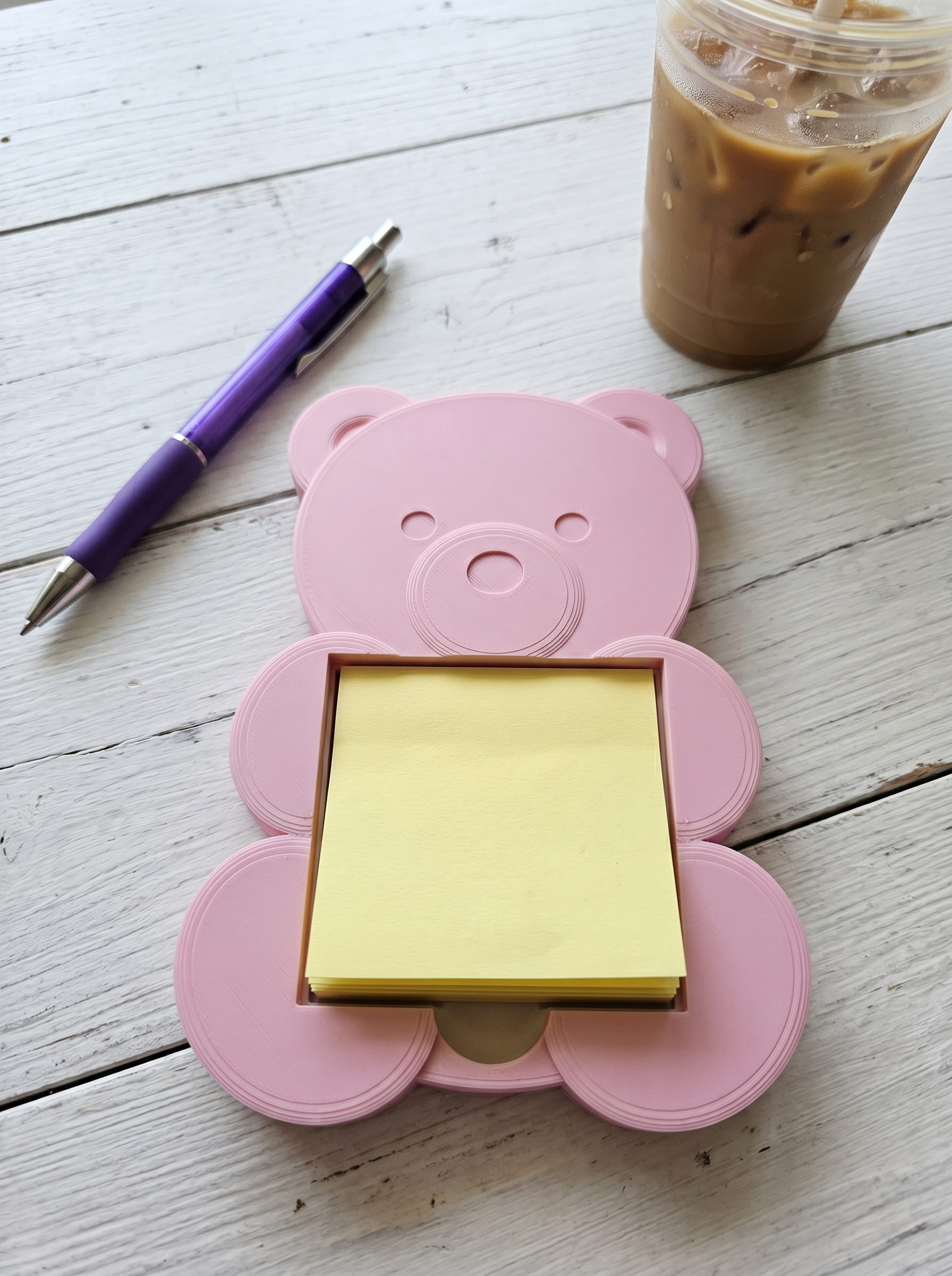 Gummie Bear Sticky Note holder-Pink