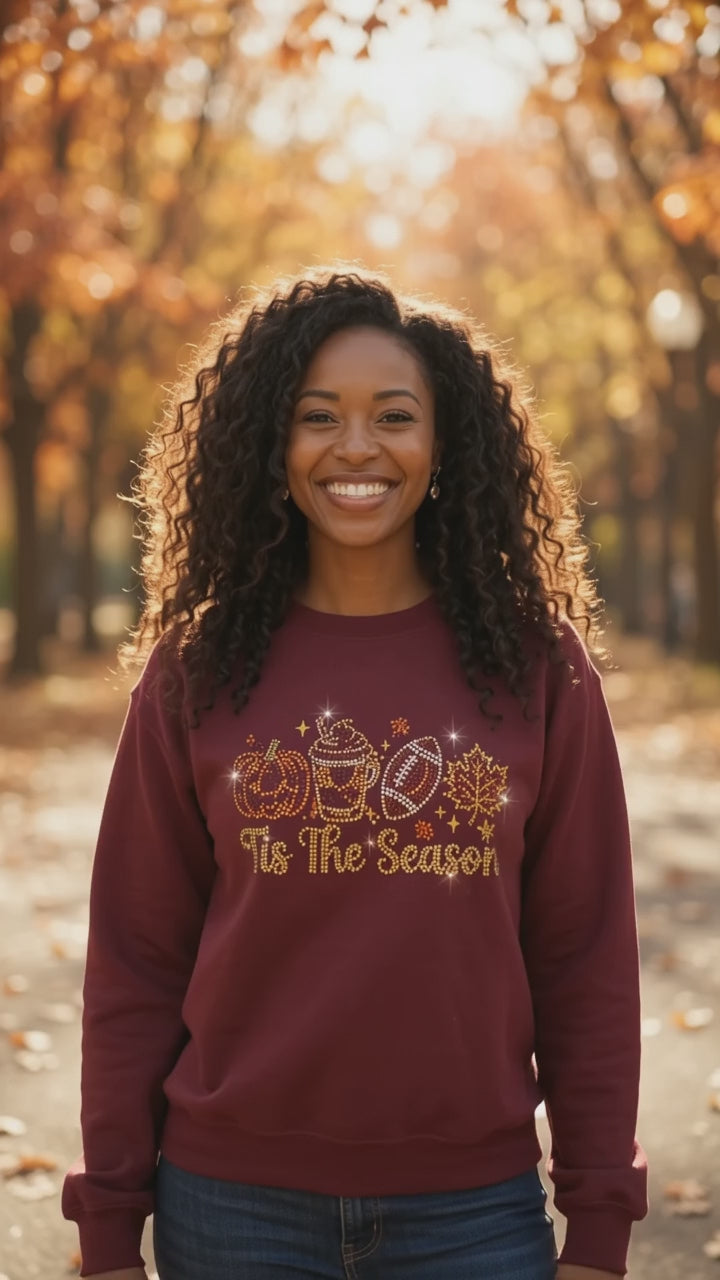 Tis the Season! Rhinestone Graphic Shirt