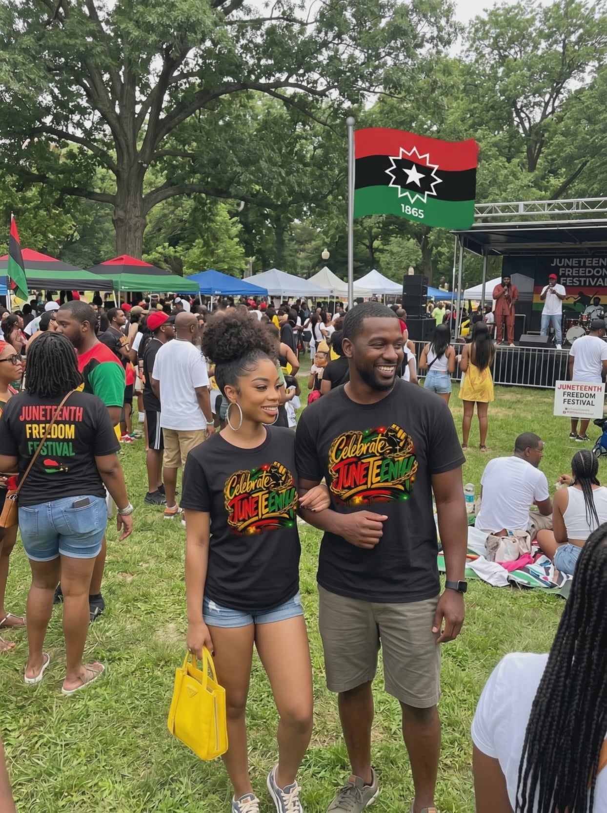 Celebrate Juneteenth graphic shirt