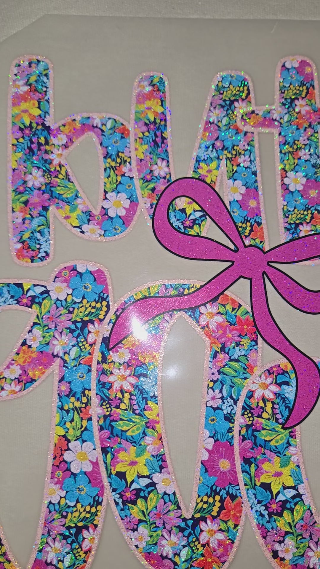 Women's floral shirt But God Floral glitter infused Graphic Shirt