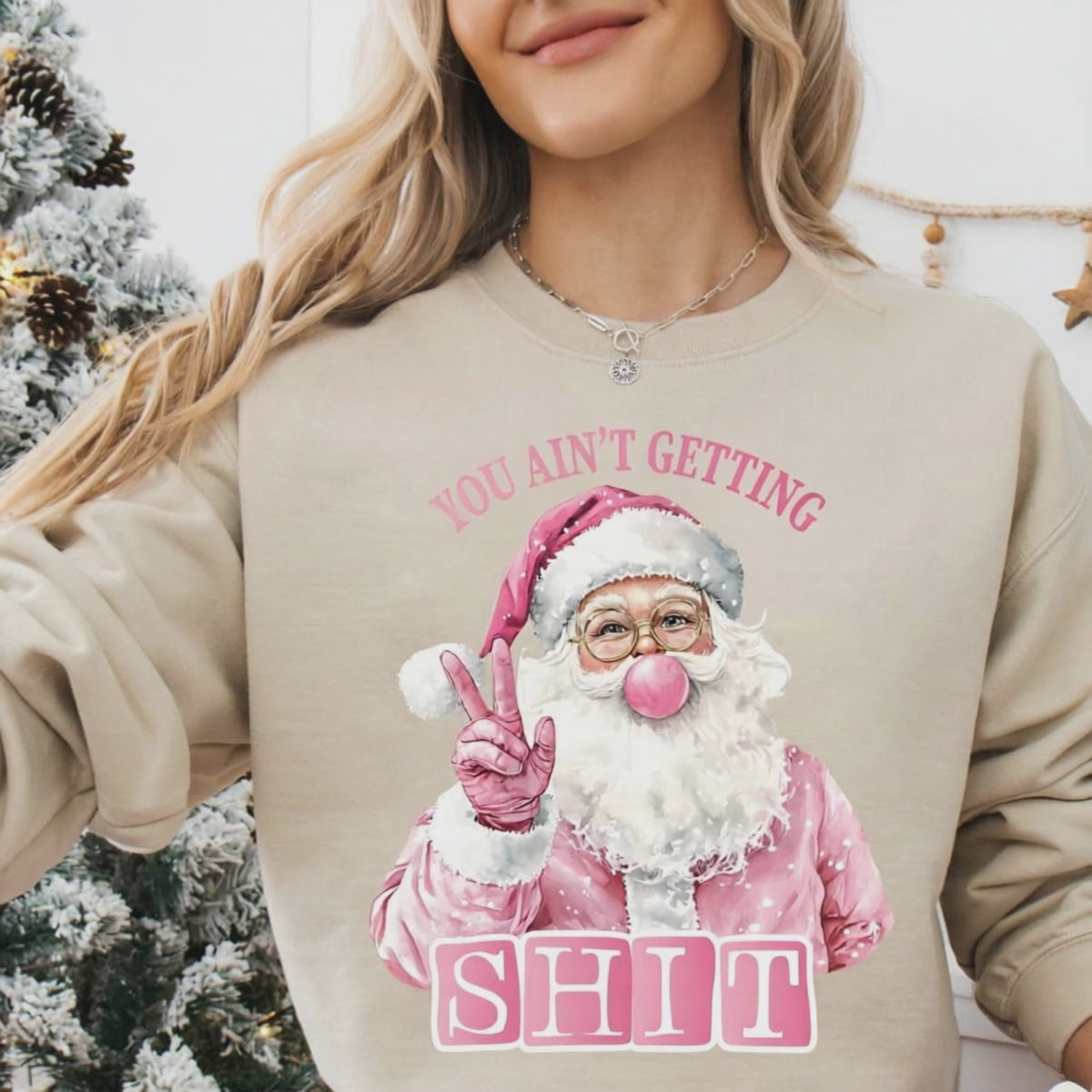 Christmas Party Graphic Tee - Santa Humor Shirt