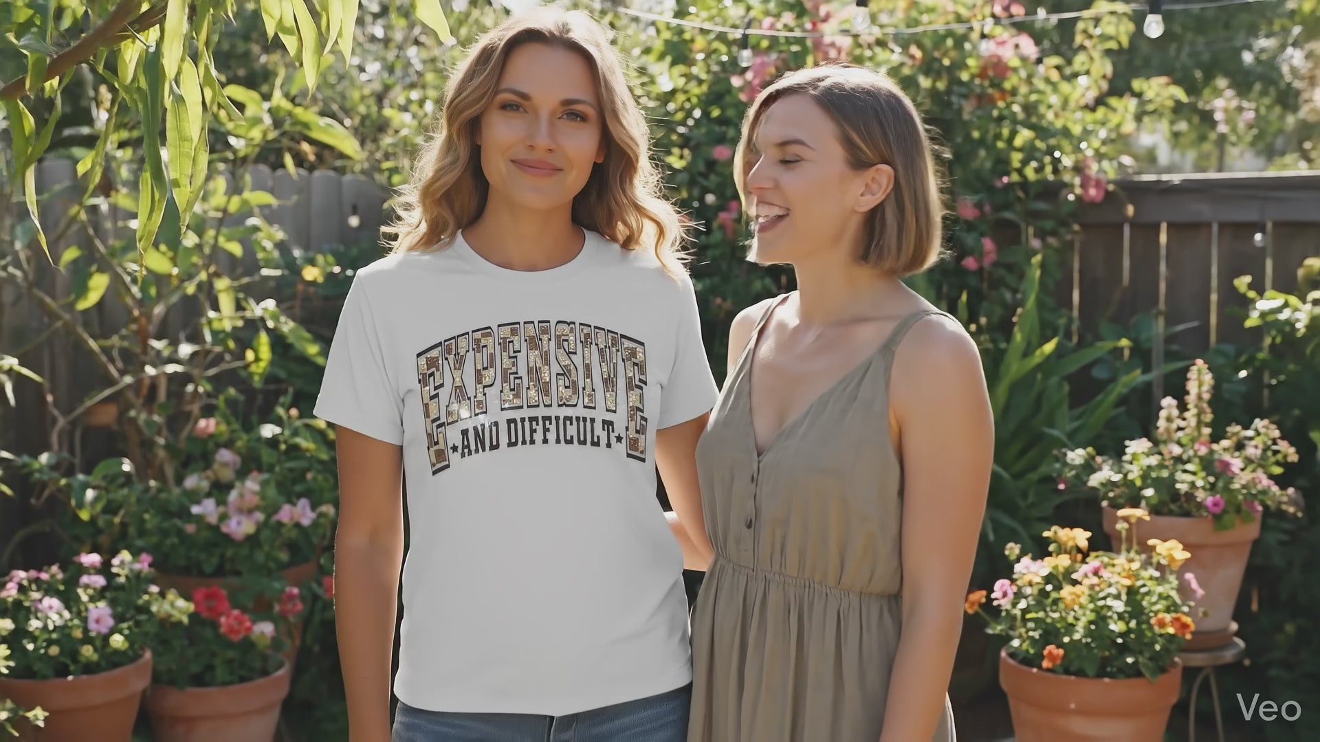 Expensive and Difficult Glitter Infused Graphic shirt