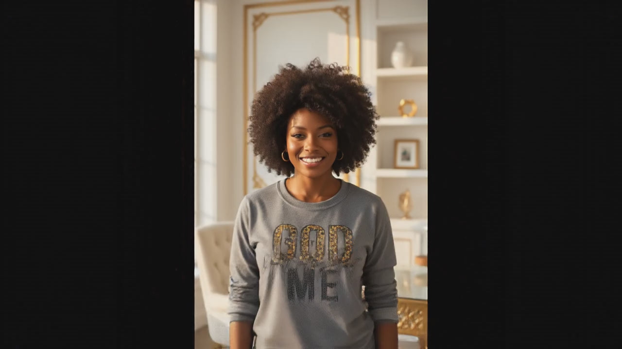 God Don't play about me rhinestone graphic shirt