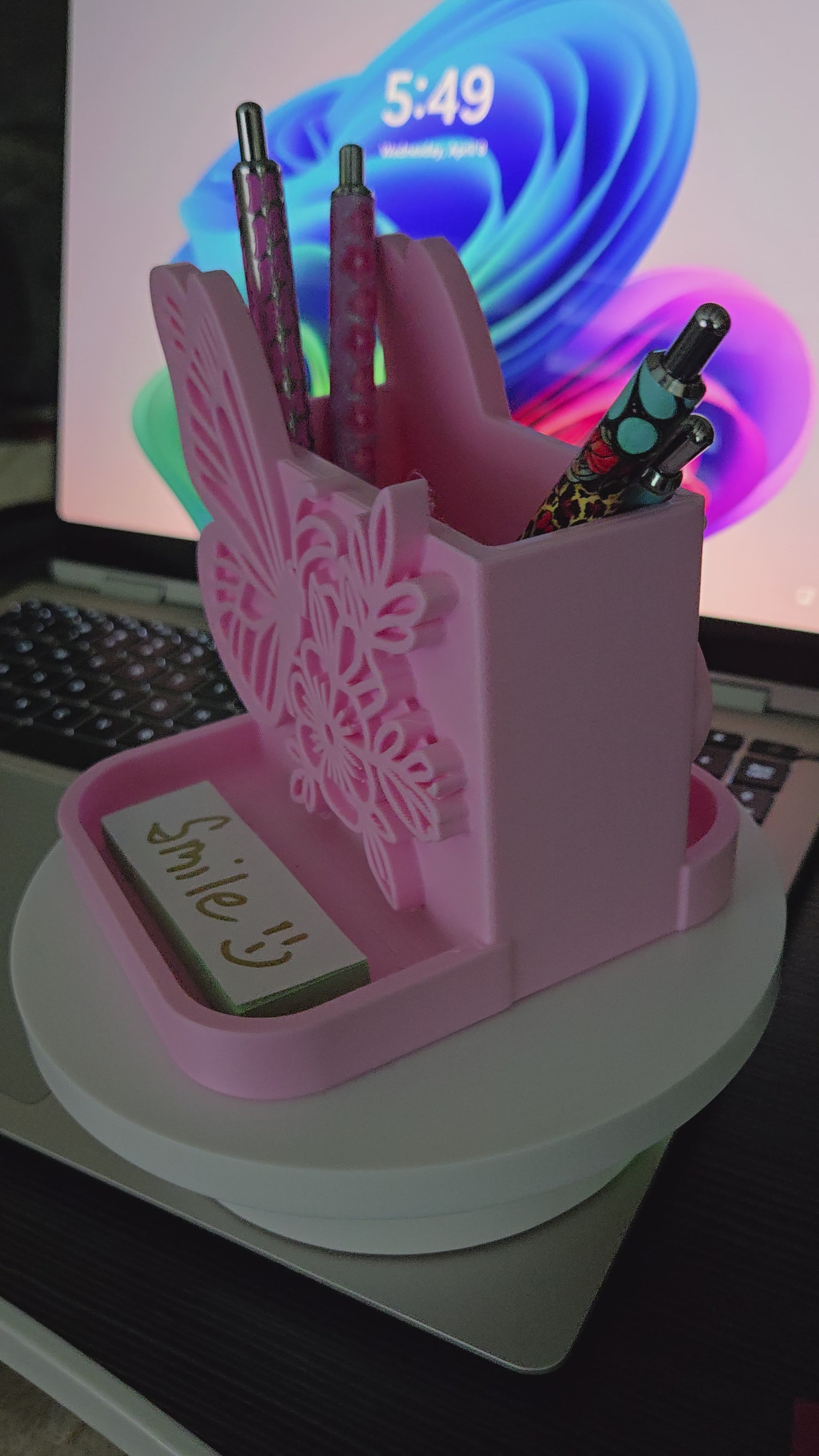 Butterfly Desk Organizer Pen holder