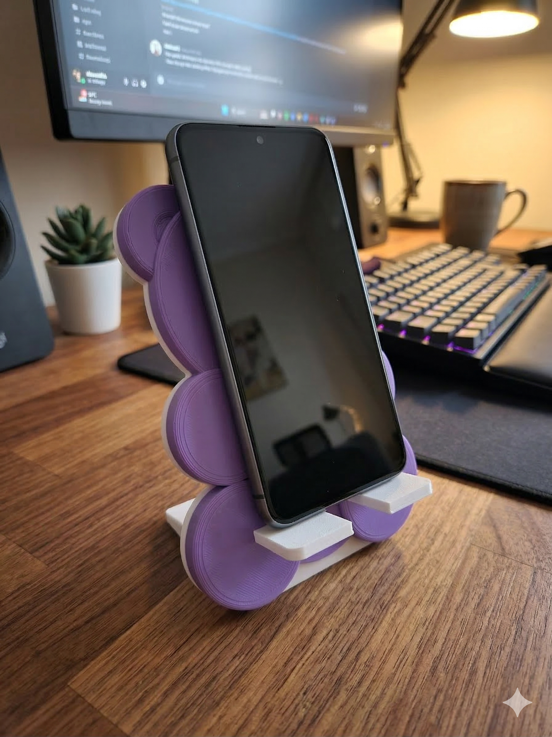 Gummie Bear style phone holder- Purple