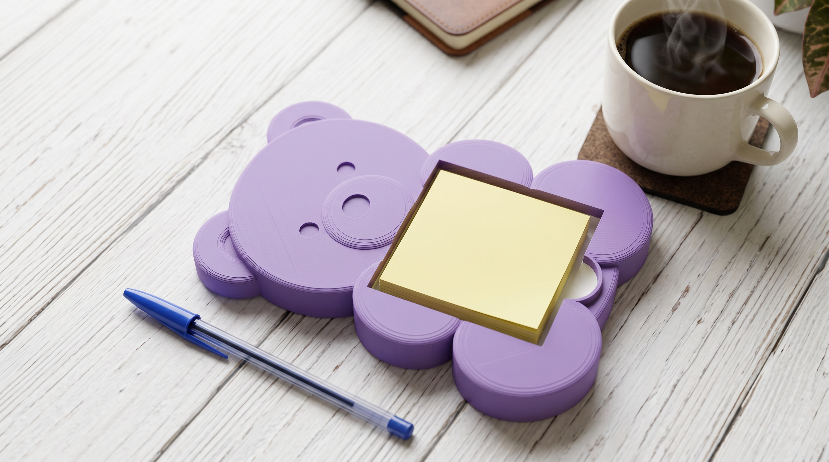 Gummie Bear Sticky Note holder-Purple