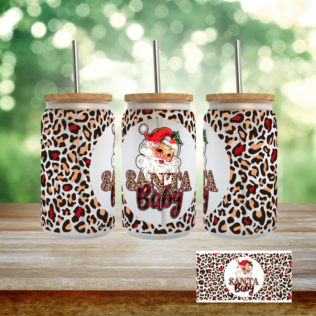 holiday drinkware Oh Santa Baby! 16 oz Tumbler - Angie's Custom Creations