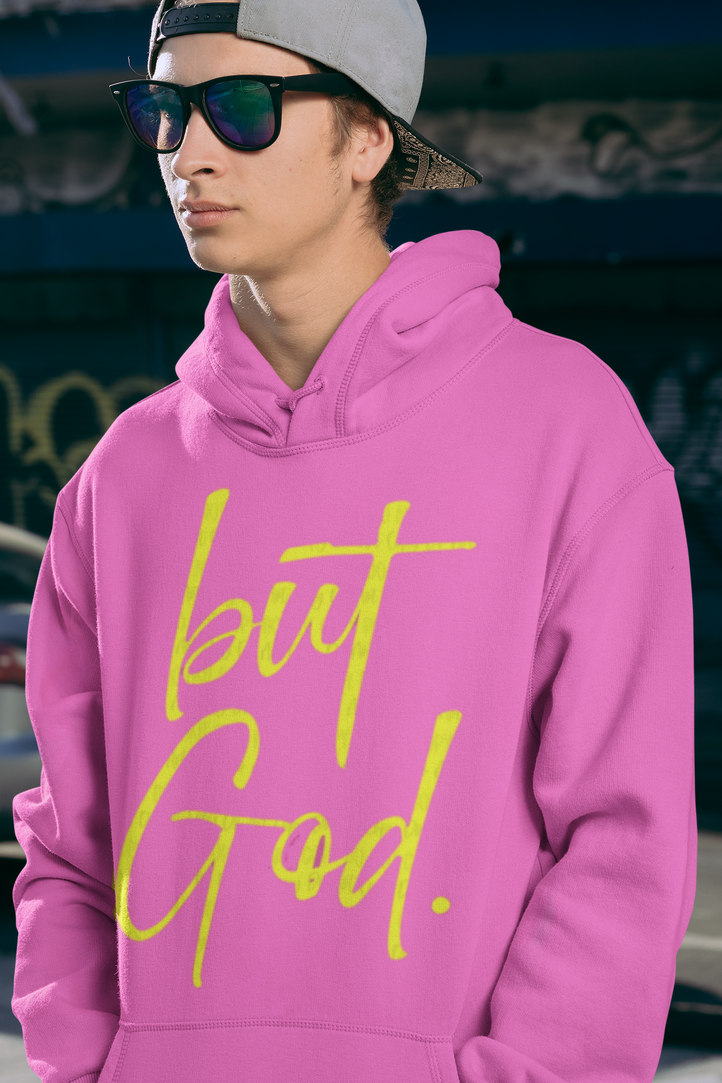 But God T-Shirt with puff lettering - Angie's Custom Creations