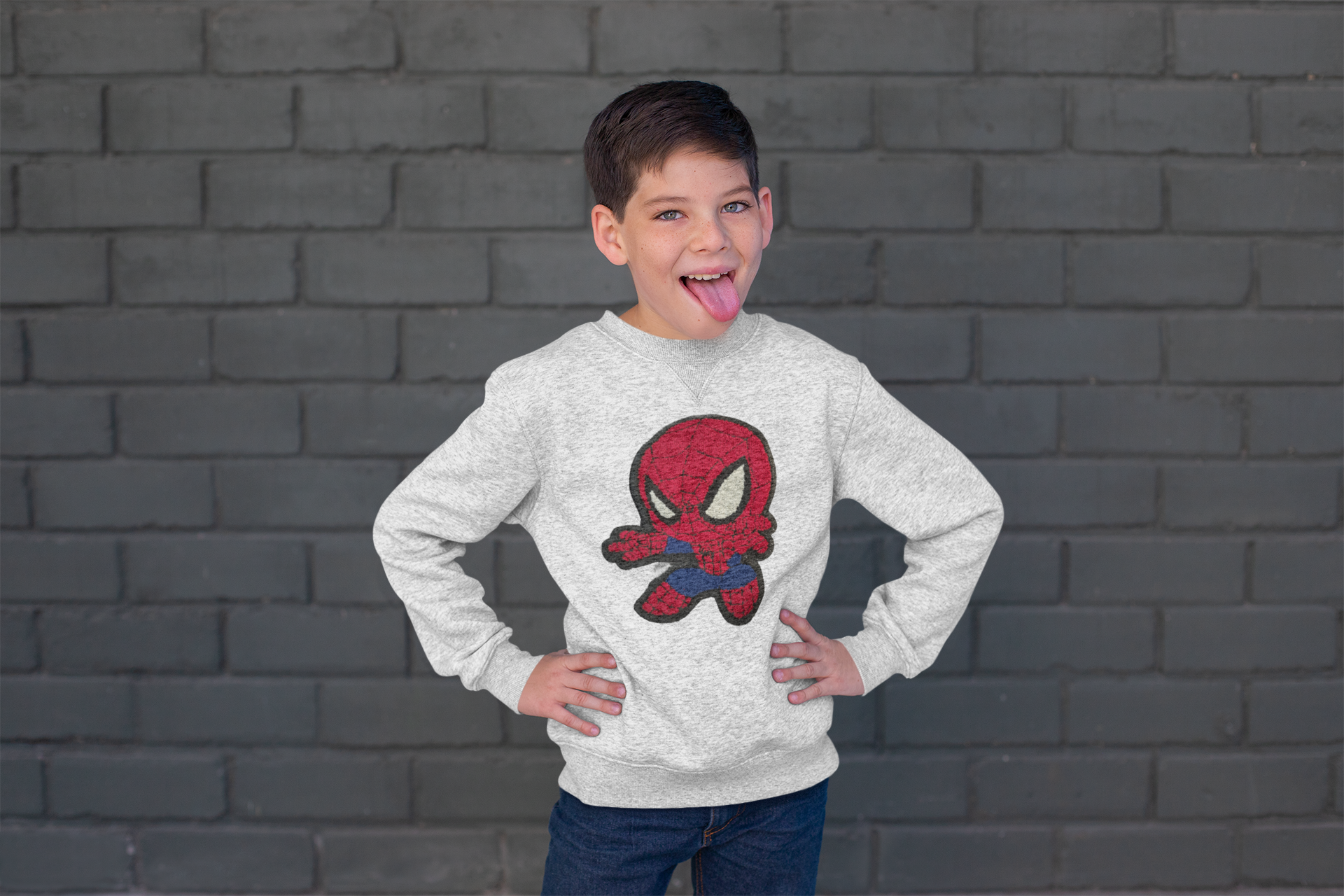 Spidey youth Patch shirt Angie's Custom Creations